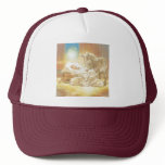 Baby Jesus Nativity with Lambs and Donkey Hat