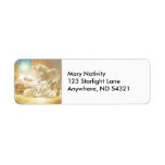 Baby Jesus Nativity with Lambs and Donkey Custom Return Address Labels