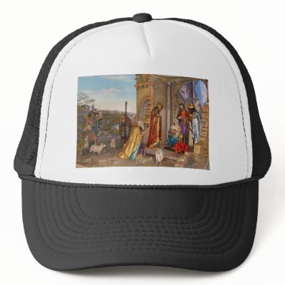 Baby Jesus of Nazareth Born in Bethlehem Mesh Hat by TheArts