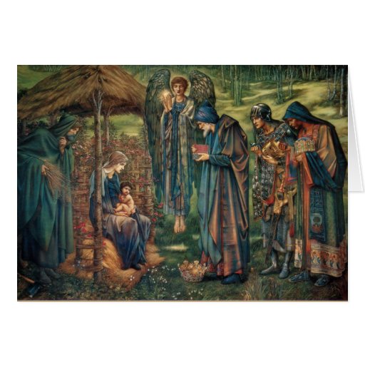 Baby Jesus Pre-Raphaelite Christmas Cards | Zazzle