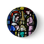 Baby Jesus Stained Glass from St. Michael's Church Button