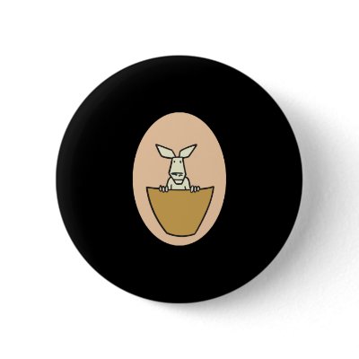 baby joey kangaroo in pocket buttons by doonidesignsanimals