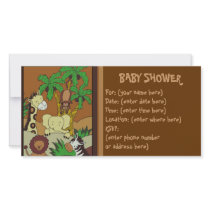 Baby Jungle 10 Baby Shower photo cards by CookieCrumblers Baby Jungle 10 Baby Shower photo cards