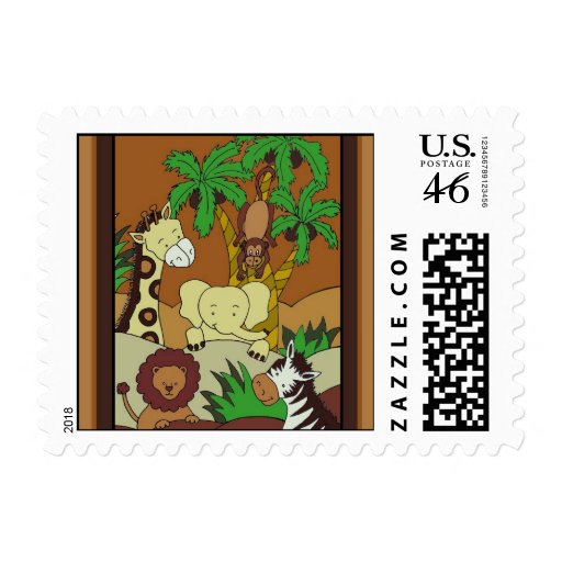 Baby Jungle 10 Small Stamps