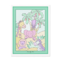 Baby Jungle 13 Baby Shower Post Card