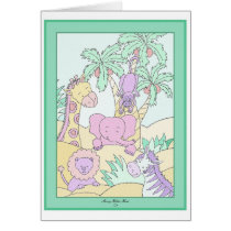Baby Jungle 13 Card
