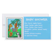 Baby Jungle 1 Baby Shower photo cards by CookieCrumblers Baby Jungle 1 Baby Shower photo cards