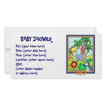 Baby Jungle 28 Baby Shower photo cards by CookieCrumblers Baby Jungle 28 Baby Shower photo cards