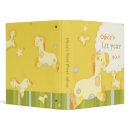 Baby Jungle Giraffe: Baby's First Year Photo Album binder