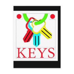 Baby Keys postcard