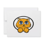 Baby Kitten Cartoon Personalized Invitation