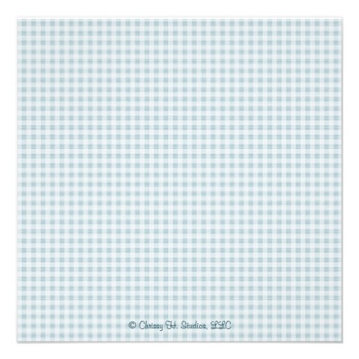Baby Lamb Baby Shower Invitations Blue Gingham