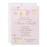 Baby Laundry Girl Baby Shower Personalized Announcements