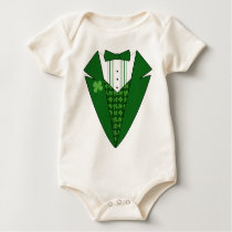 Baby Leprechaun Irish Tuxedo t-shirts