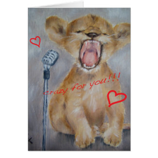Lion Valentine Cards | Zazzle
