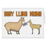Baby Llama Drama Card
