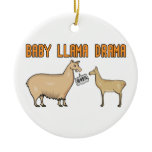 Baby Llama Drama Christmas Tree Ornaments