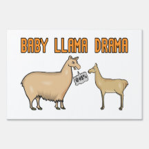 Baby Llama Drama Signs