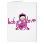 baby love babooshka doll in pink cards