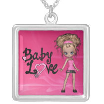necklace, gift, love, birthday, christmas, children, girl, present, jewelry, Halskæde med brugerdefineret grafisk design