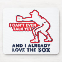 Baby Loves Red Sox Mouse Pad