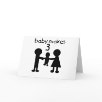 Baby Makes 3 cards