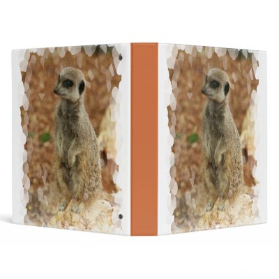 Baby Meerkat Binder by WildlifeAnimals