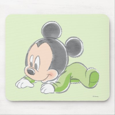 Baby Mickey Mouse 1 mousepads