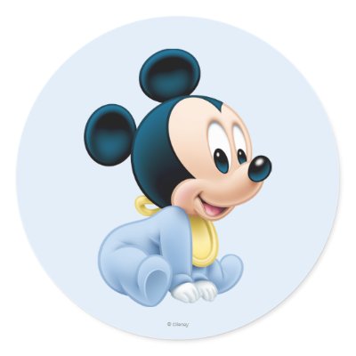 Baby Mickey Mouse 2 stickers