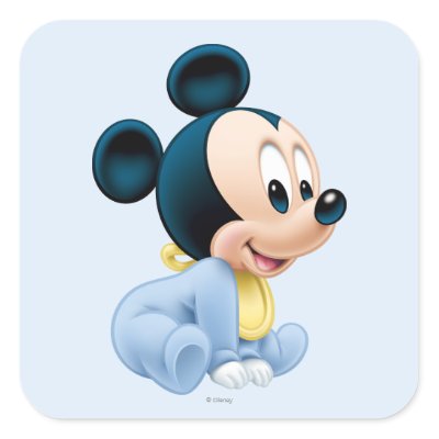 Baby Mickey Mouse 2 stickers