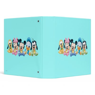 Baby Mickey Mouse and friends binders