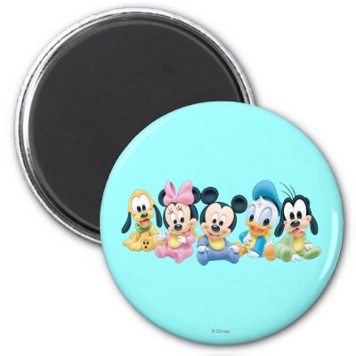 Baby Mickey Mouse and friends magnets