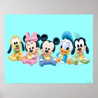 Baby Mickey Mouse and friends Posters