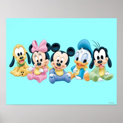 Baby Mickey Mouse and friends posters
