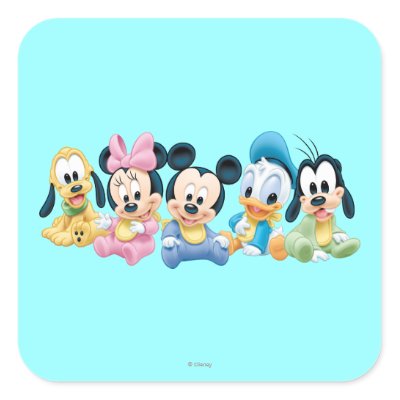 Baby Mickey Mouse and friends stickers