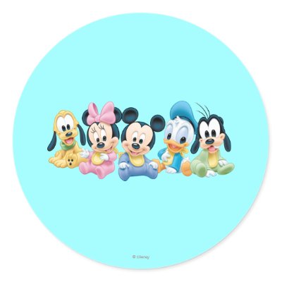 Baby Mickey Mouse and friends stickers