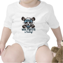 Baby MMA Skull and Binky Bodysuit