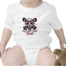 Baby MMA Skull and Binky Bodysuits