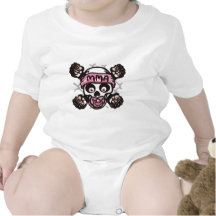 Baby MMA Skull and Binky Tee Shirt