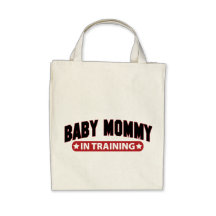 Baby Mommy In Training Canvas Bag