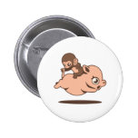 Baby Monkey (Going Backwards on a Pig) buttons