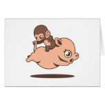 Baby Monkey (Going Backwards on a Pig) cards