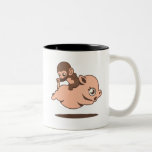 Baby Monkey (Going Backwards on a Pig) Mug mugs