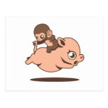 Baby Monkey (Going Backwards on a Pig) postcards