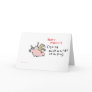 Baby Monkey (riding backwards on a pig) Greeting Card