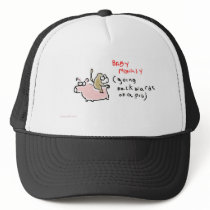 Baby Monkey (riding backwards on a pig) Mesh Hat