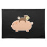 Baby Monkey Riding on a Pig Placemats