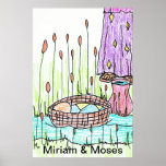 Baby Moses & Miriam at the Nile River Print