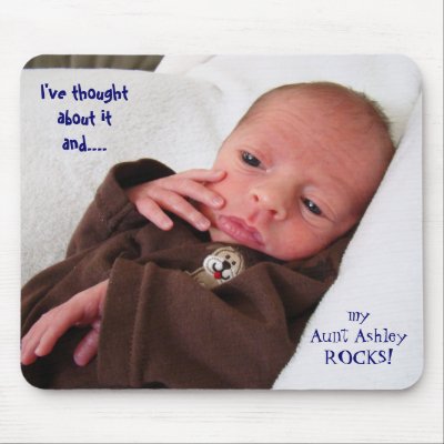 Baby mousepad Aunt Rocks My Aunt Rocks by Basleeartprintgifts