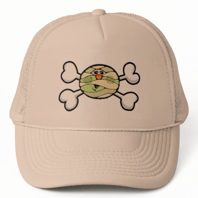 baby mummy Skull and Crossbones Hat by doonidesigns